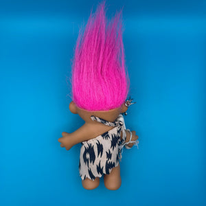 4'  Troll Doll  : Pink Hair Cave Girl Troll -  vintage keychain vintage charms for bag nostalgia vintage keychains y2k collectible - Bag Crap