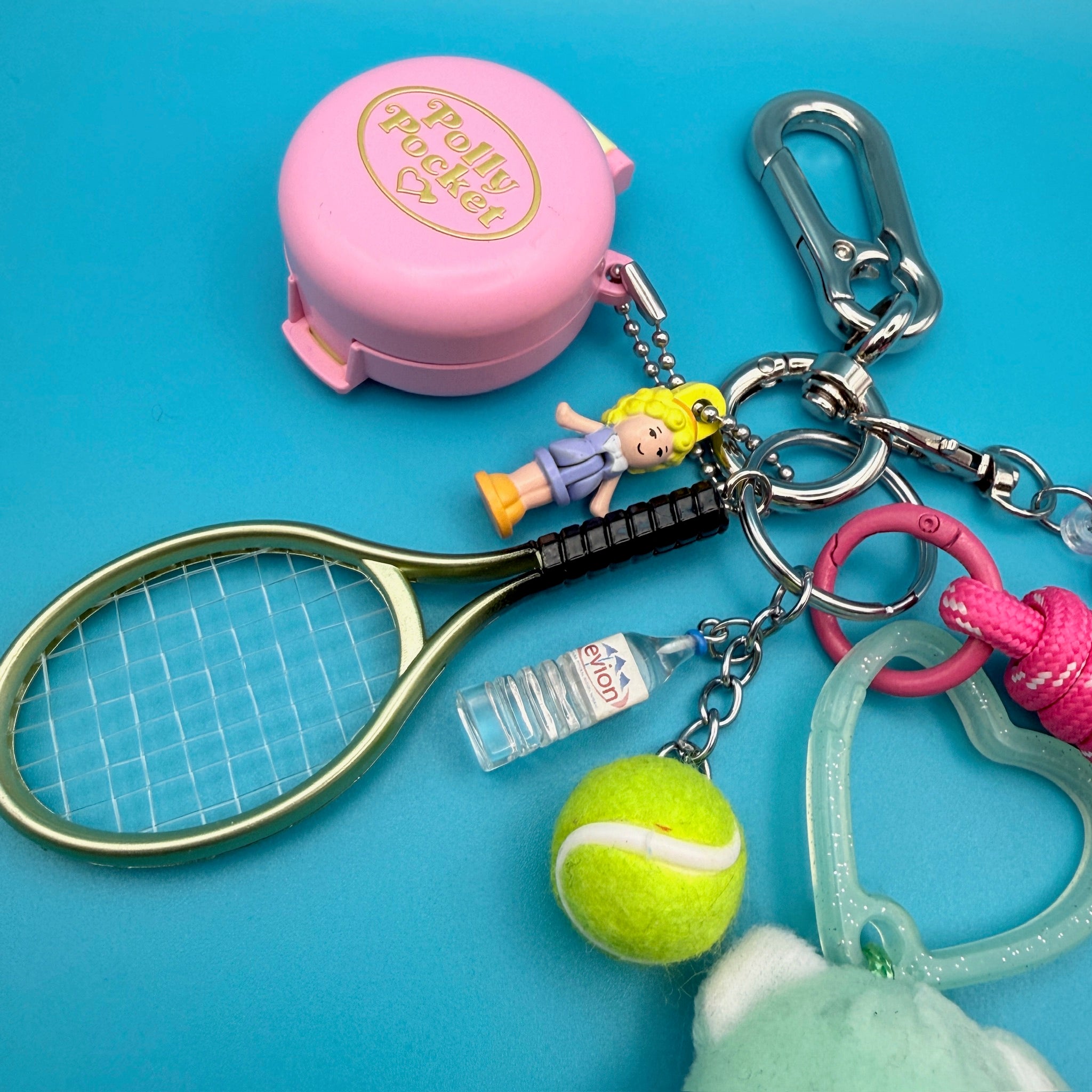 Care Bear + Polly Pocket   Pack -  vintage keychain vintage charms for bag nostalgia vintage keychains y2k collectible - Bag Crap