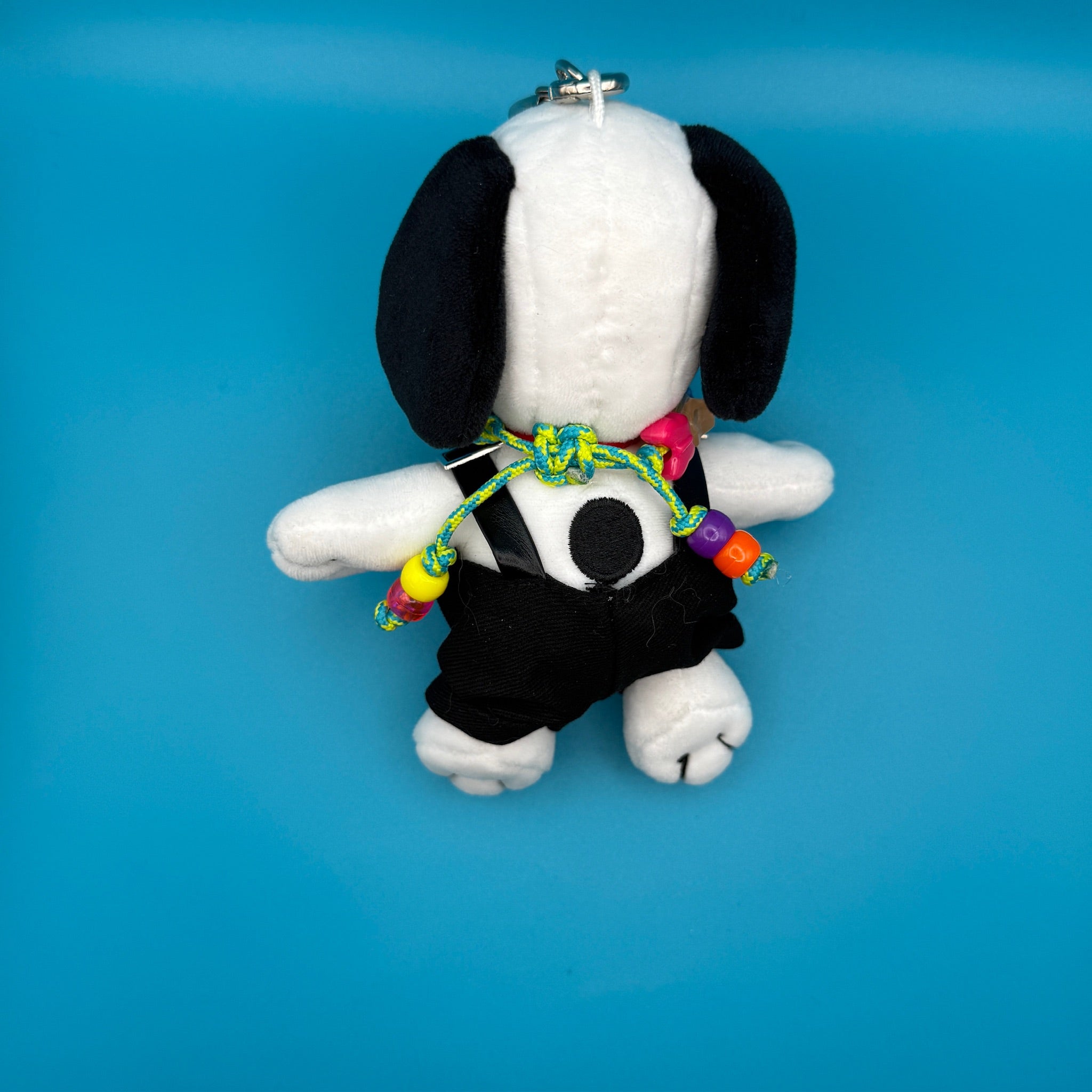 6' Snoopy Plush   'Prada' Outfit + Colorful Beaded Necklace - snoopy rar peanuts vintage keychain vintage charms for bag nostalgia vintage keychains y2k collectible - Bag Crap