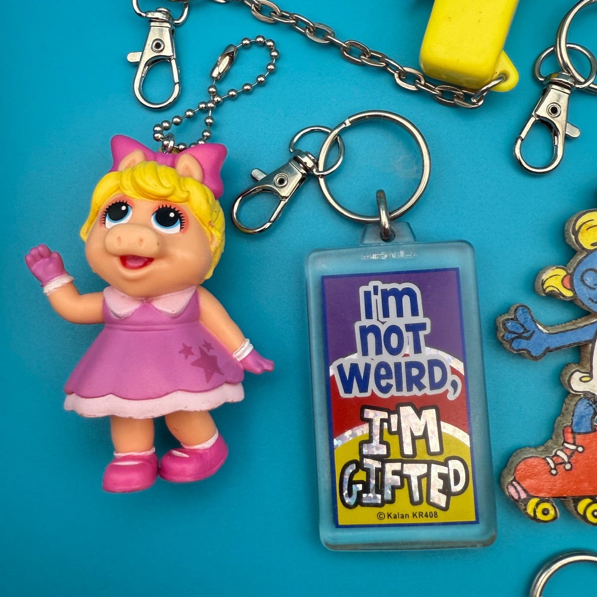 1980s-   s &  s: Drop 64 -  vintage keychain vintage charms for bag nostalgia vintage keychains y2k collectible - Bag Crap