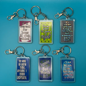 Bag Crap - Vintage Y2K Comedy Phrase Kaplan Keychains