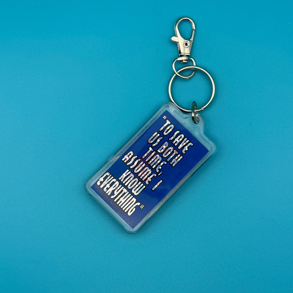 Vintage Y2K Comedy Phrase Kaplan Keychains