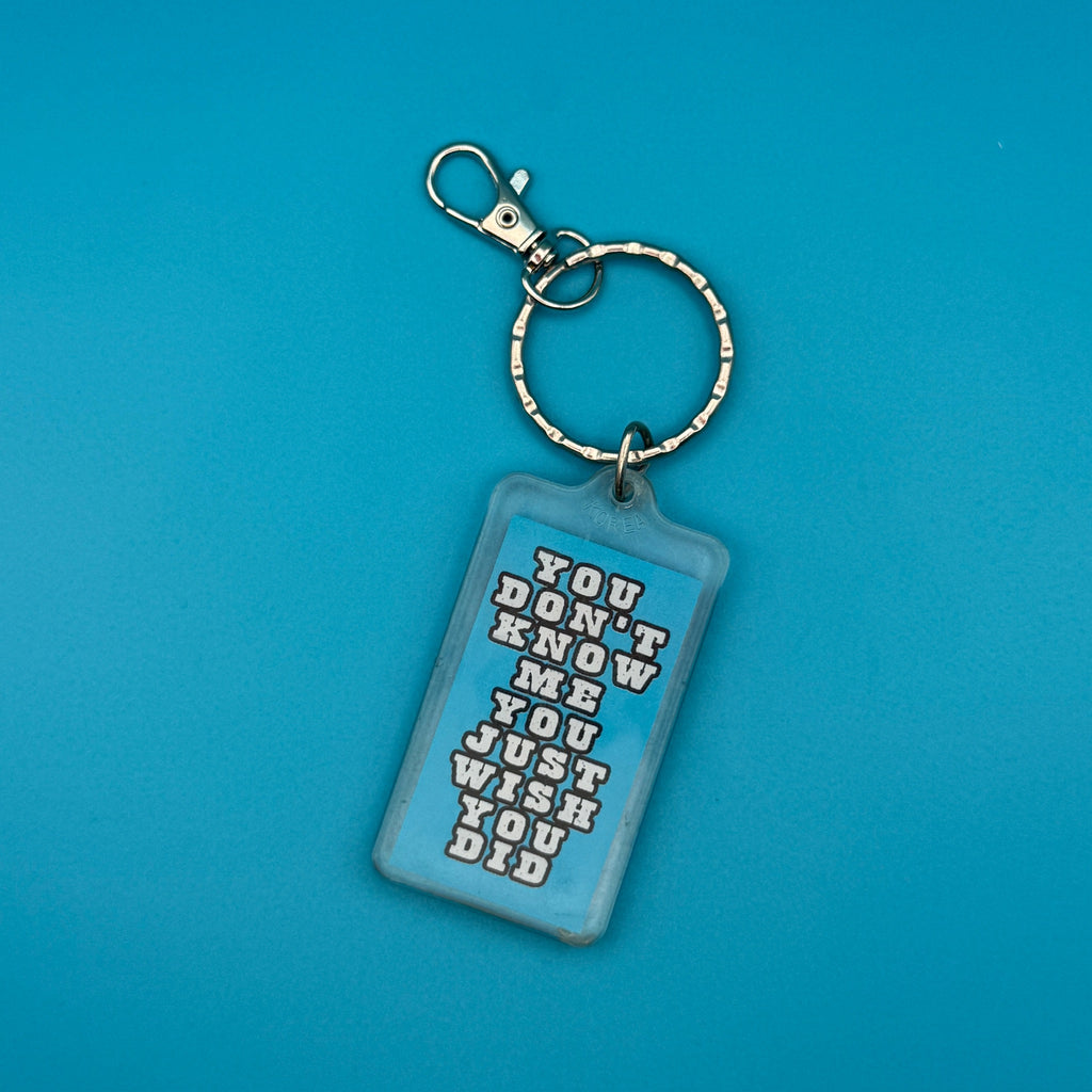Vintage Y2K Funny Phrase Keychains