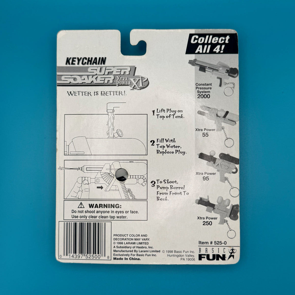 RARE NIB 90s  : Super Soaker Squirt Gun -  vintage keychain vintage charms for bag nostalgia vintage keychains y2k collectible - Bag Crap