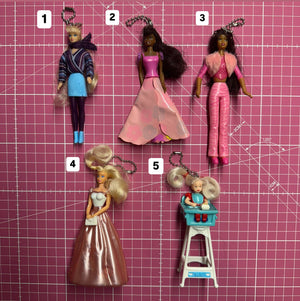 90's Barbie Doll Happy Meal Crafted  s: Drop 10 - barbie doll toy pink rare vintage keychain vintage charms for bag nostalgia vintage keychains y2k collectible - Bag Crap