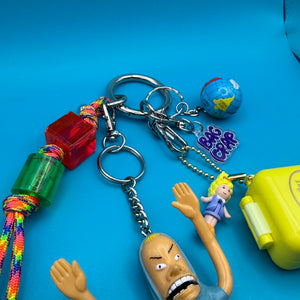 Beavis + Polly Pocket   Pack - vintage bag charm packs nostalgia vintage y2k vintage keychain vintage charms for bag nostalgia vintage keychains y2k collectible - Bag Crap