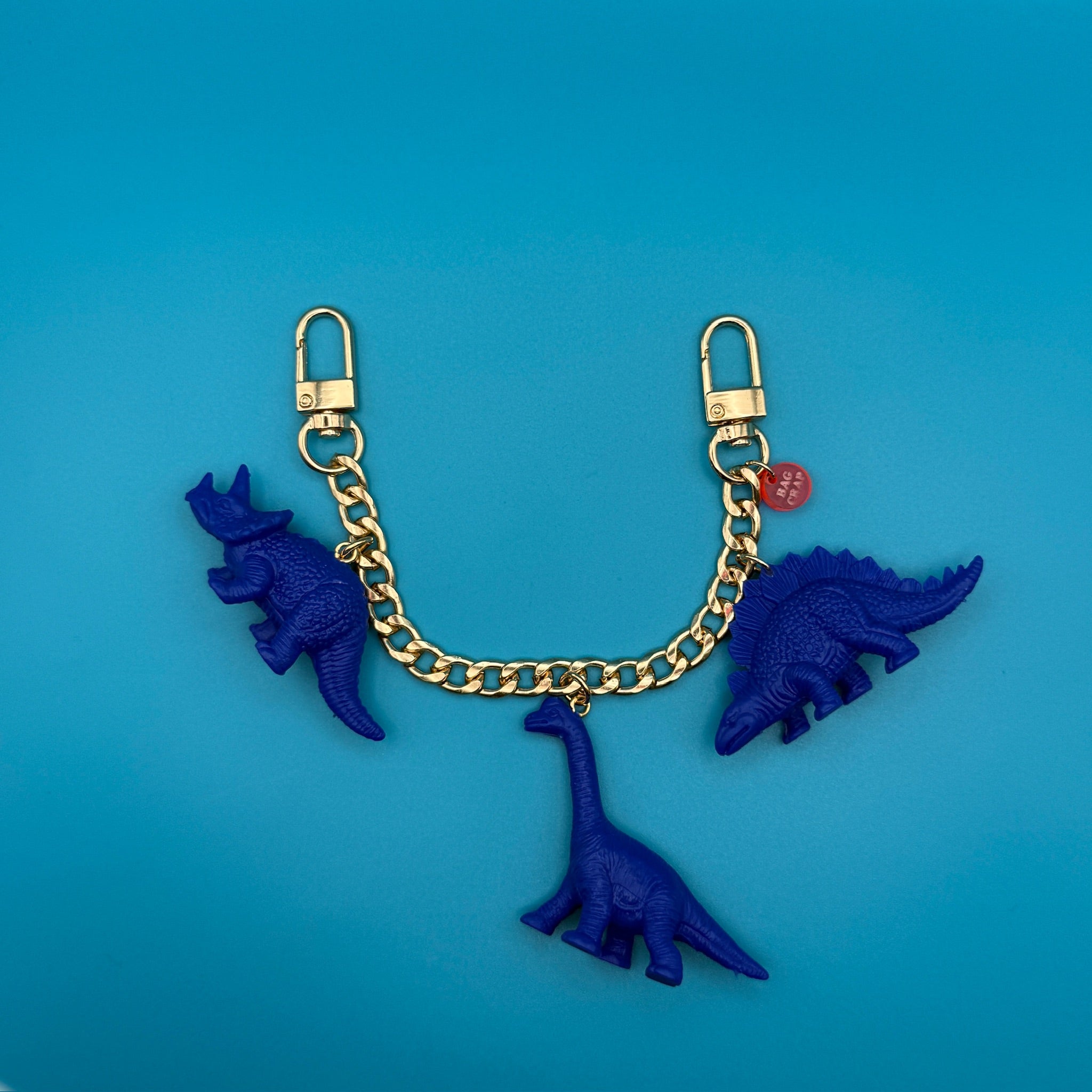 Green, Blue, and Purple Dinosaur  Gold  Chains: You Pick - vintage bag charm chains silver nostalgia vintage y2k vintage keychain vintage charms for bag nostalgia vintage keychains y2k collectible - Bag Crap