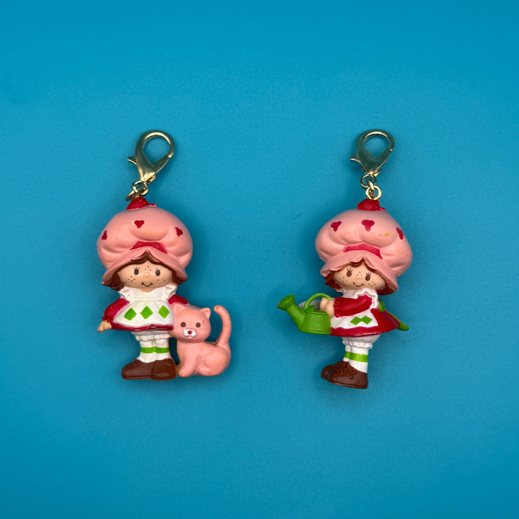 Vintage Mini Strawberry Shortcake Doll Bag Charms: You Pick
