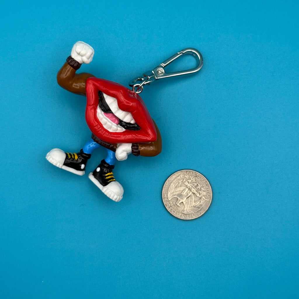 Vintage '80s Tang Lips Character Bag Charms: You Pick