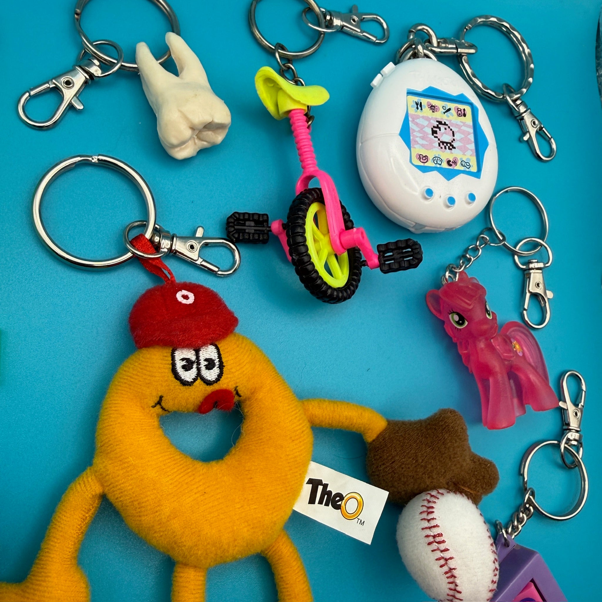 1980s-   s &  s: Rollerblade, SpaghettiOs - barbie doll toy pink rare vintage keychain vintage charms for bag nostalgia vintage keychains y2k collectible - Bag Crap