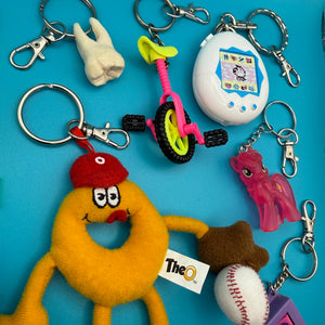 1980s-   s &  s: Rollerblade, SpaghettiOs -  vintage keychain vintage charms for bag nostalgia vintage keychains y2k collectible - Bag Crap