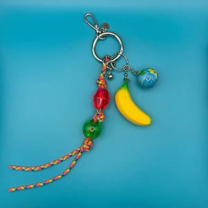 Beaded Banana  and  Pack - vintage bag charm packs nostalgia vintage y2k vintage keychain vintage charms for bag nostalgia vintage keychains y2k collectible - Bag Crap