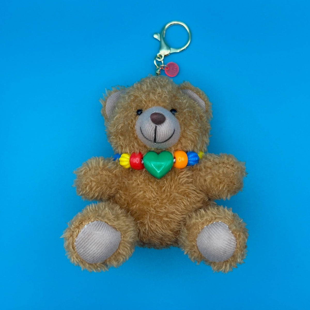 Teddy Bear  Raver Necklace -  vintage keychain vintage charms for bag nostalgia vintage keychains y2k collectible - Bag Crap
