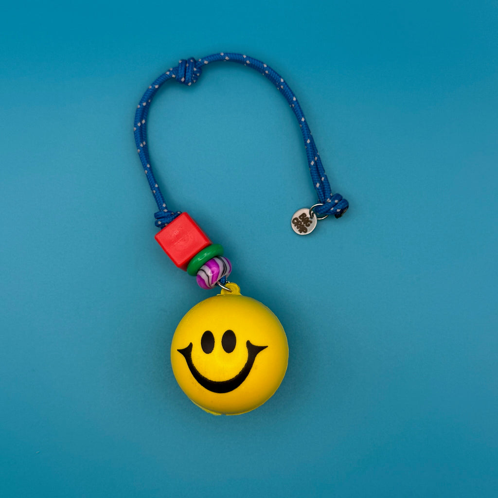 Happy Face Paracord Bag Charm