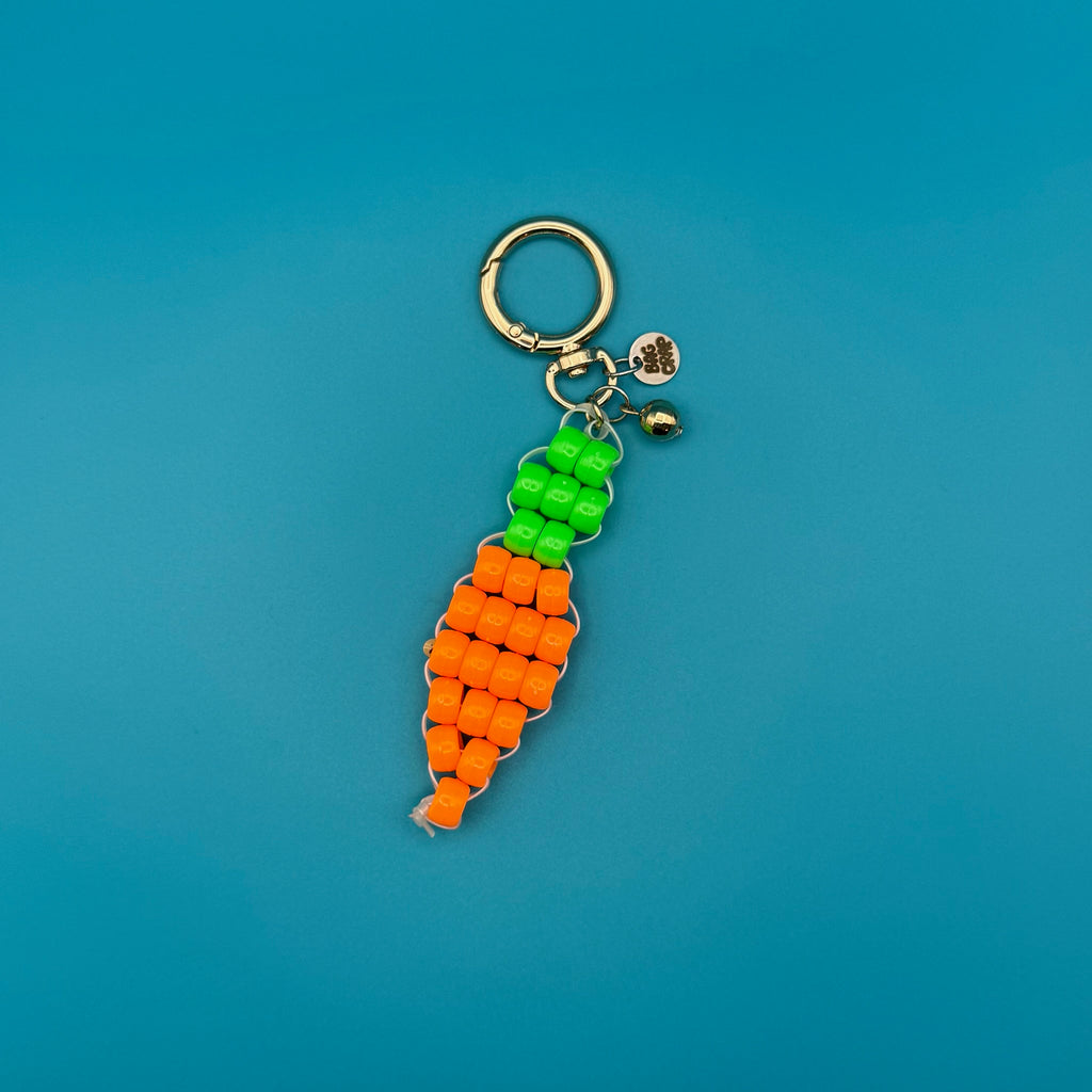 Carrot Bead Buddy Bag Charm
