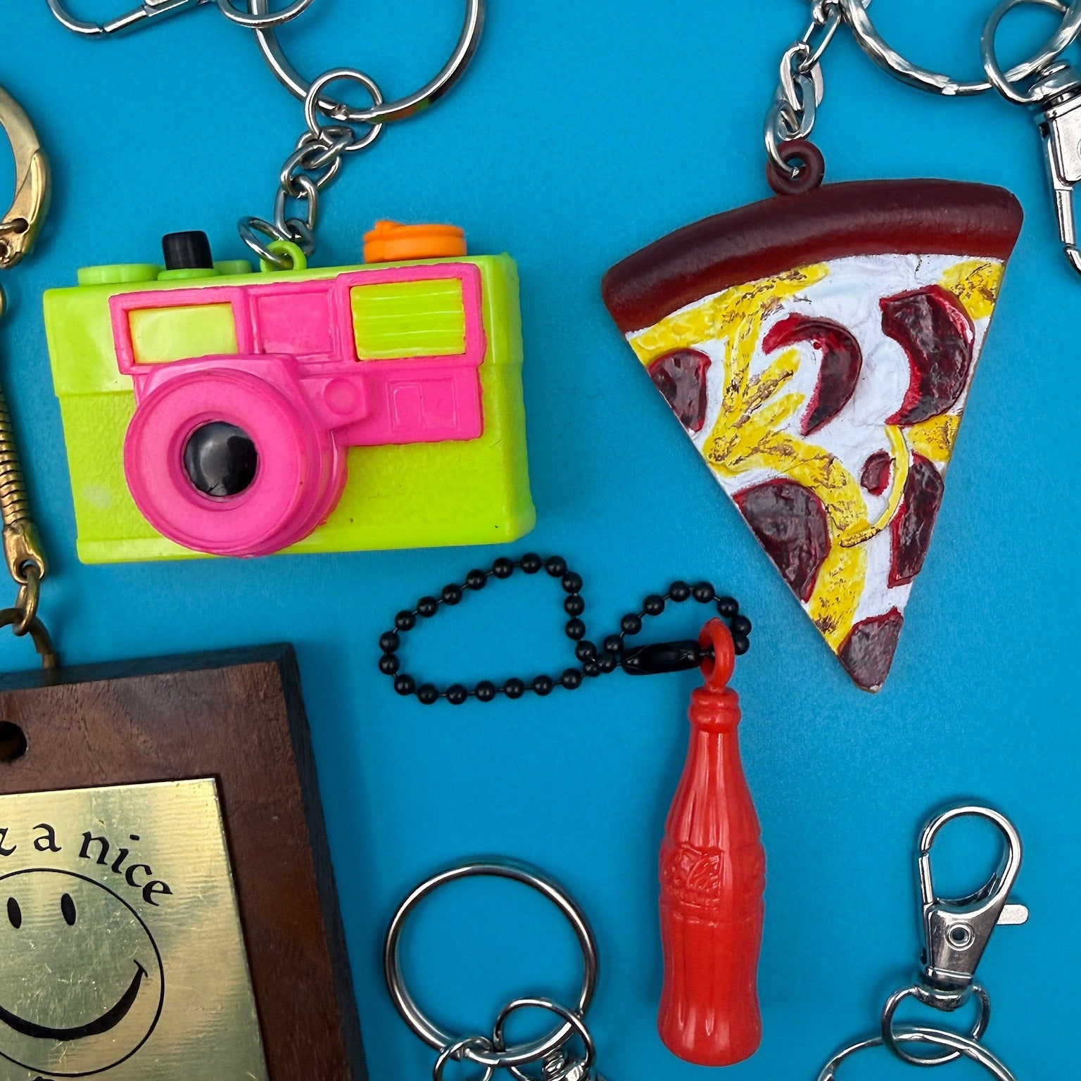 1970s- s— Retro Toys & Tech -  vintage keychain vintage charms for bag nostalgia vintage keychains y2k collectible - Bag Crap