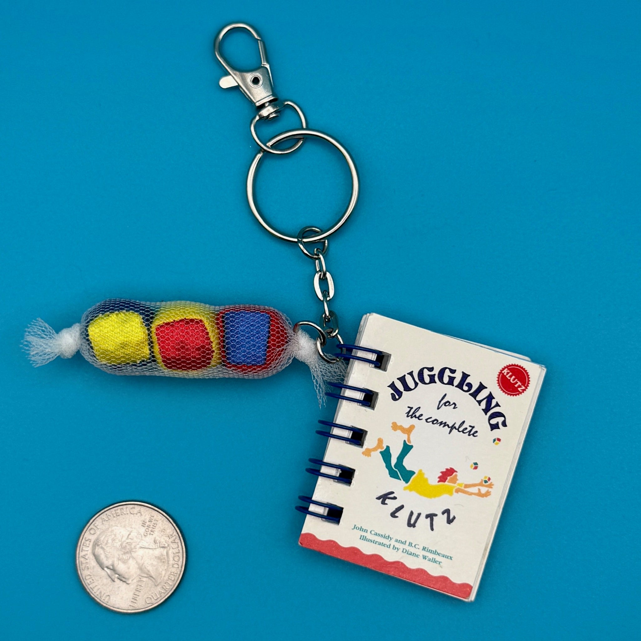 90s Klutz Book s— How To Juggle, Harmonica -  vintage keychain vintage charms for bag nostalgia vintage keychains y2k collectible - Bag Crap