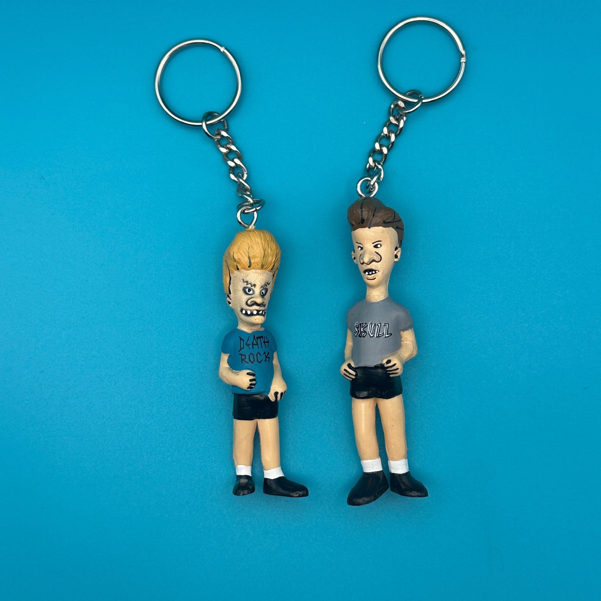 1990s  Beavis & Butthead MTV Viacom  s -  vintage keychain vintage charms for bag nostalgia vintage keychains y2k collectible - Bag Crap