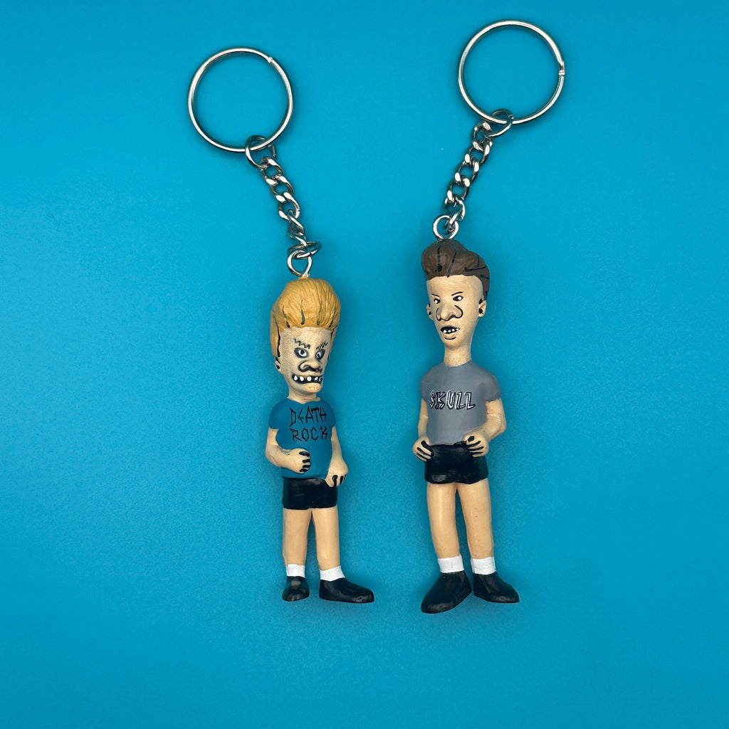 1990s Vintage Beavis & Butthead MTV Viacom Vintage Keychains