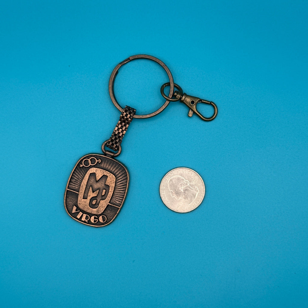 Vintage 70s-80s Metal Zodiac Sign Bag Charms —  Scorpio, Leo, Libra