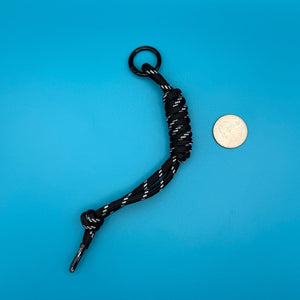 Paracord  s — Blue, Black, White - clips carabiners charms keychains bag designer vintage keychain vintage charms for bag nostalgia vintage keychains y2k collectible - Bag Crap