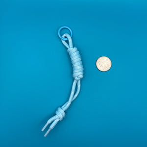 Paracord  s — Blue, Black, White - clips carabiners charms keychains bag designer vintage keychain vintage charms for bag nostalgia vintage keychains y2k collectible - Bag Crap