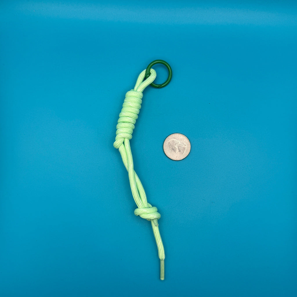 Paracord Bag Charms — Blue, Black, White