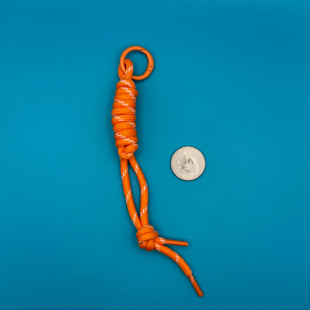 Paracord Bag Charm Handle Attachments — Pink, Yellow, Orange