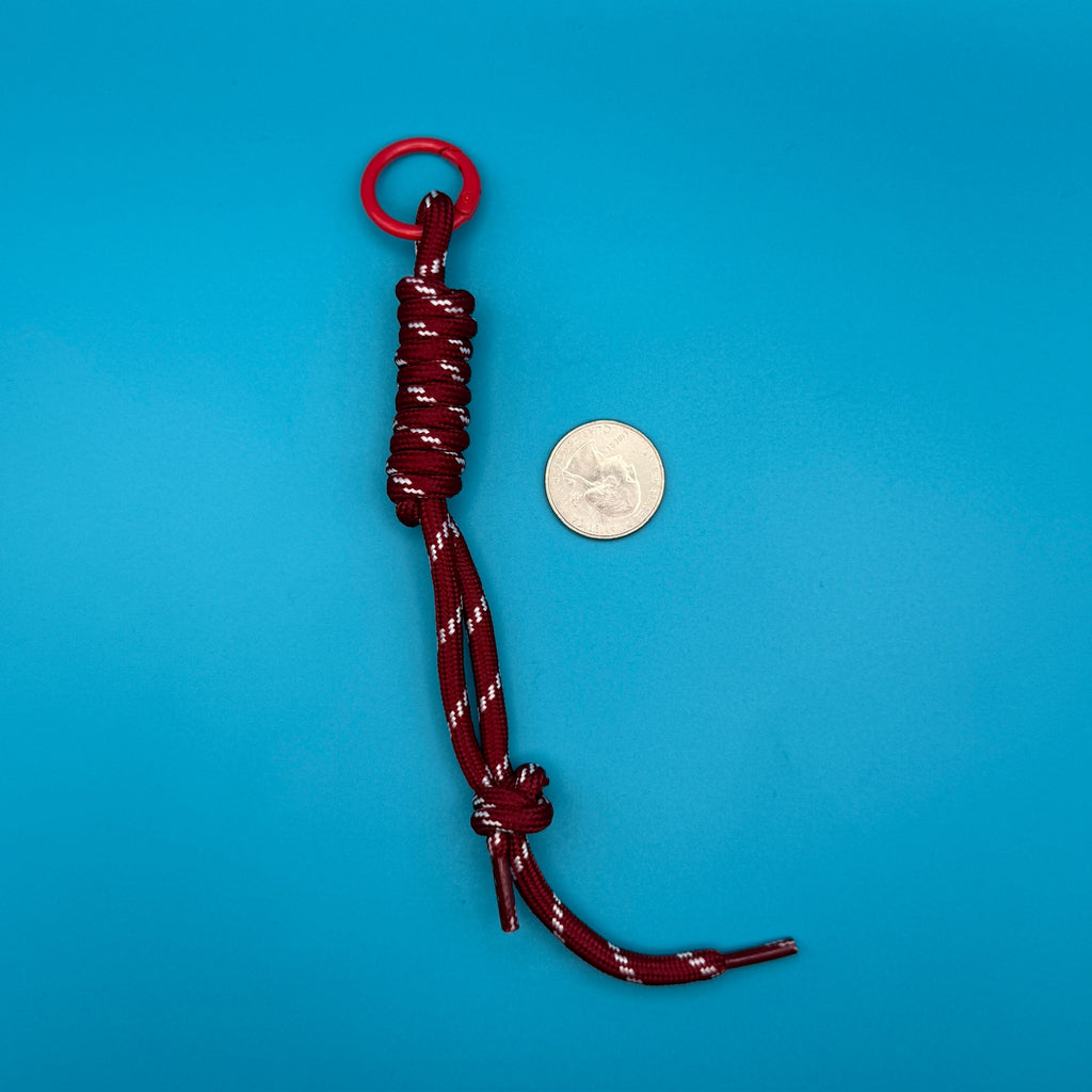 Paracord Bag Charm Handle Attachments — Pink, Yellow, Orange