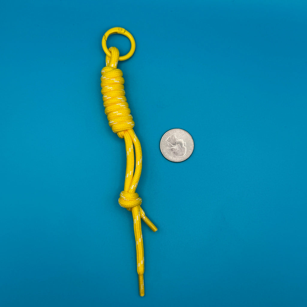 Paracord Bag Charm Handle Attachments — Pink, Yellow, Orange