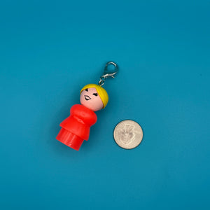 70s-80s Fisher Price  s —  Rare Characters -  vintage keychain vintage charms for bag nostalgia vintage keychains y2k collectible - Bag Crap