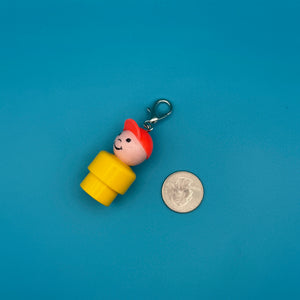 70s-80s Fisher Price  s —  Rare Characters -  vintage keychain vintage charms for bag nostalgia vintage keychains y2k collectible - Bag Crap