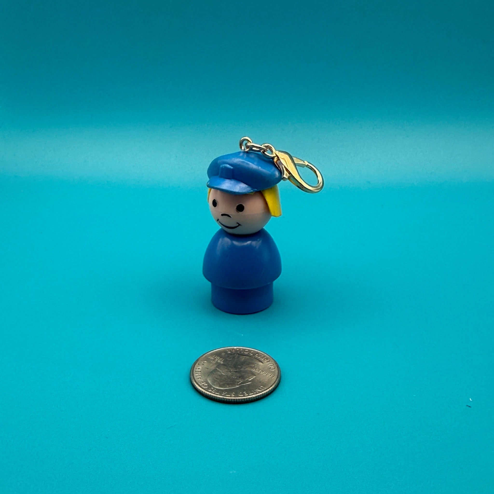 1970s-1980s  Fisher Price  s —  Gold Hardware -  vintage keychain vintage charms for bag nostalgia vintage keychains y2k collectible - Bag Crap