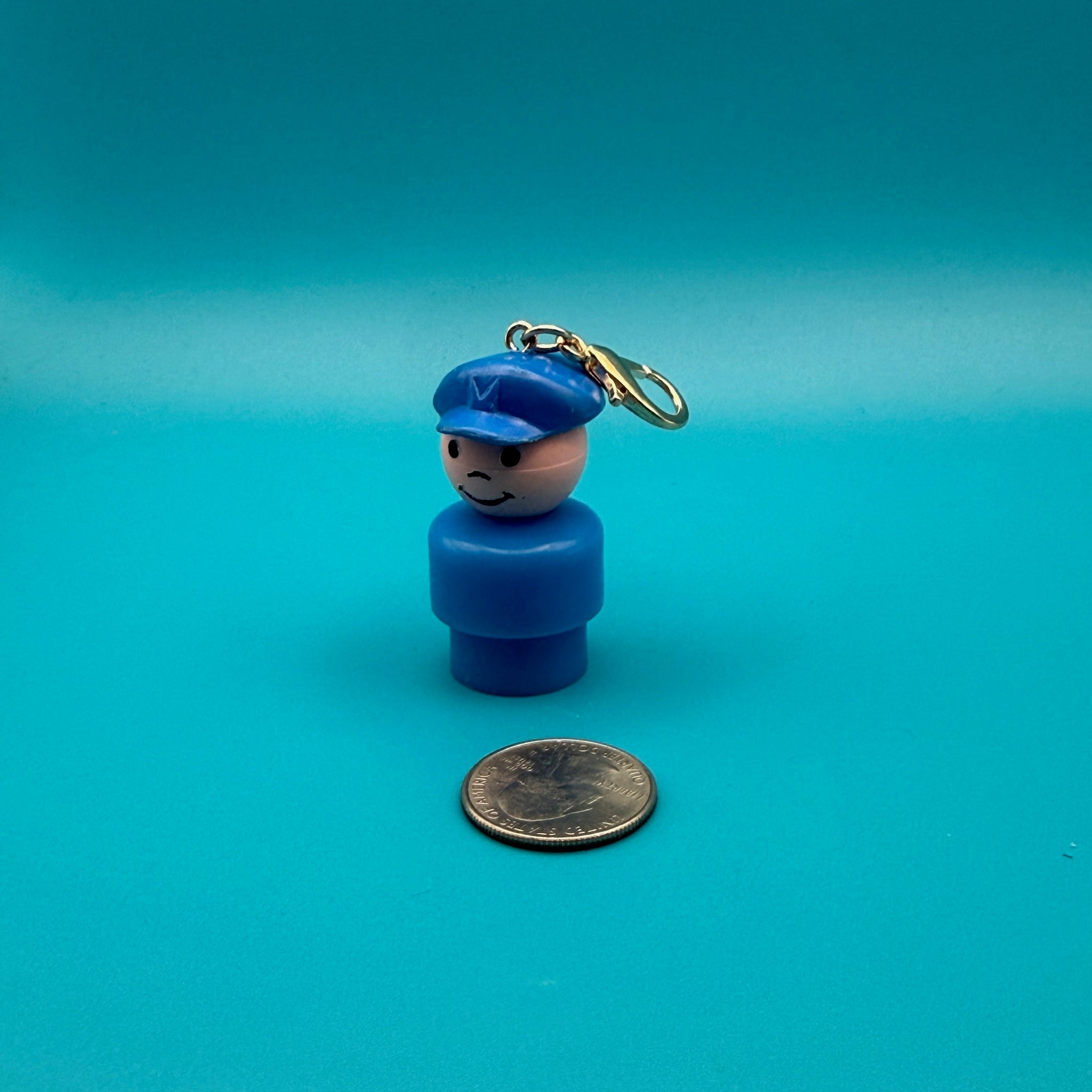1970s-1980s  Fisher Price  s —  Gold Hardware -  vintage keychain vintage charms for bag nostalgia vintage keychains y2k collectible - Bag Crap