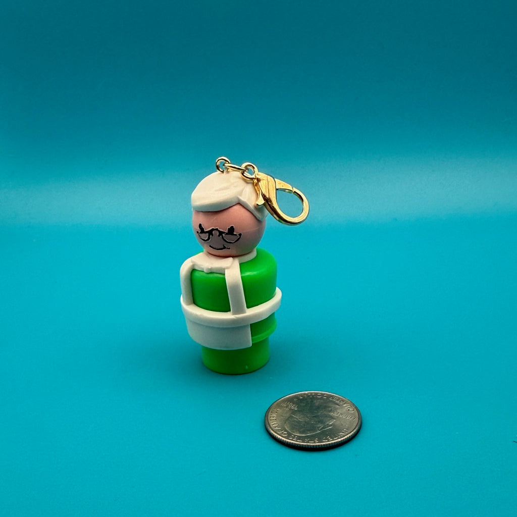 1970s-1980s Vintage Fisher Price Bag Charms —  Gold Hardware