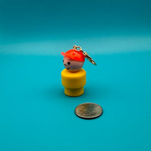 1970s-1980s  Fisher Price  s —  Gold Hardware -  vintage keychain vintage charms for bag nostalgia vintage keychains y2k collectible - Bag Crap