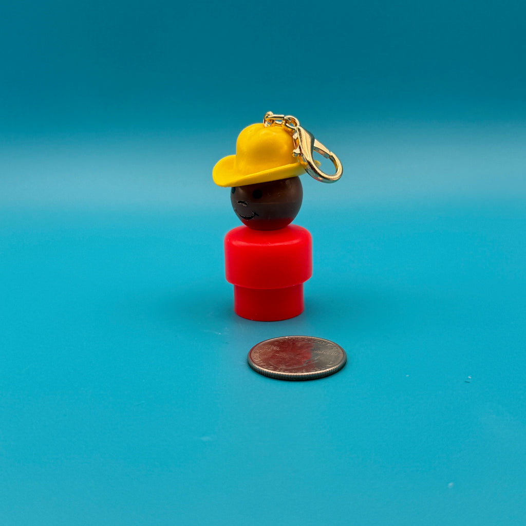 1970s-1980s Vintage Fisher Price Bag Charms —  Gold Hardware