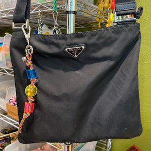 Rainbow Clear Bead Totem , Silver -  vintage keychain vintage charms for bag nostalgia vintage keychains y2k collectible - Bag Crap