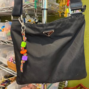 Rainbow Paracord Chunky Neon Bead -  vintage keychain vintage charms for bag nostalgia vintage keychains y2k collectible - Bag Crap