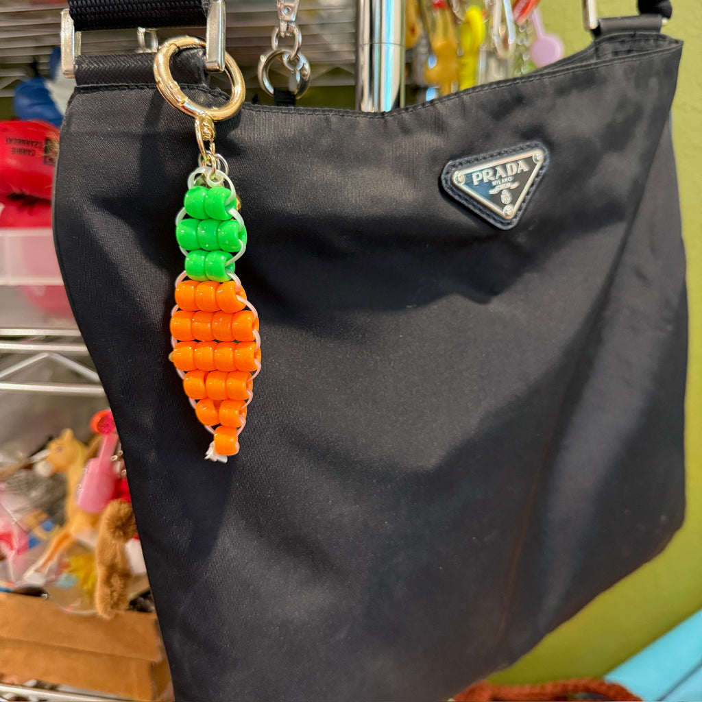 Carrot Bead Buddy Bag Charm