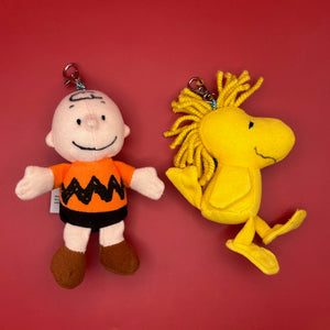Bag Crap - Y2k Vintage Charlie Brown & Woodstock Plushie Bag Charms