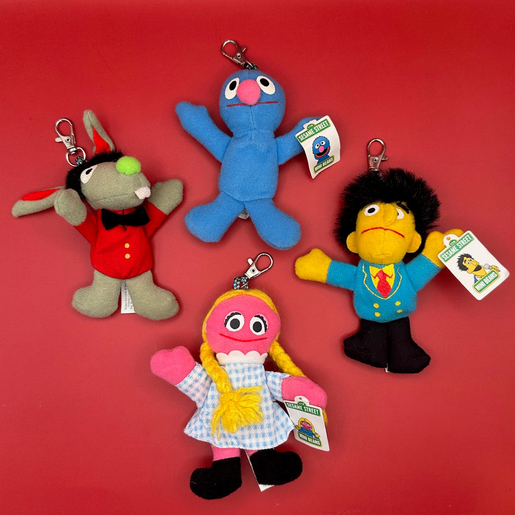 Vintage 1999 Sesame Street Kellogg's Crafted Plush Bag Charms