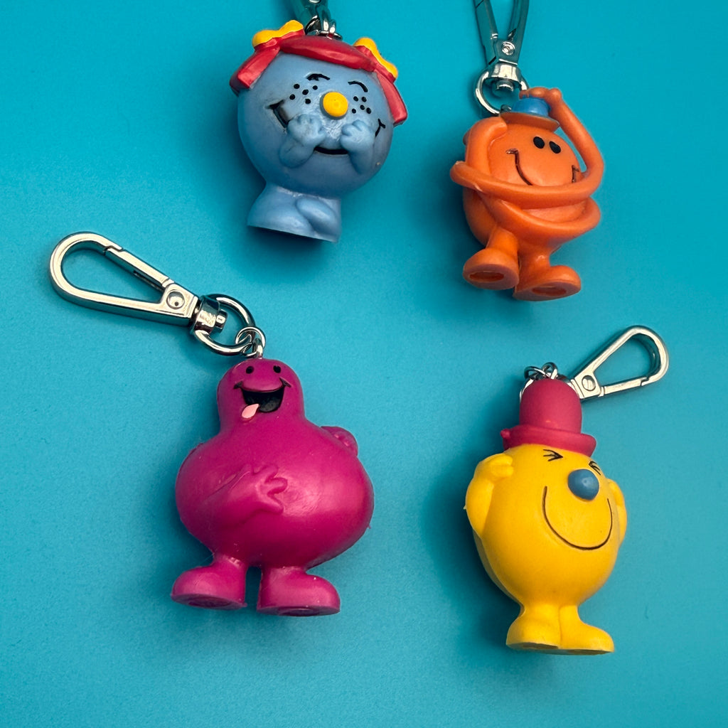 Vintage 1980s Arby's Kids Meal 'Little Miss' & Mr. Men Toy Bag Charms