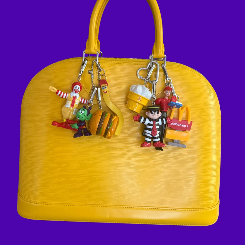 Vintage 1980s-1990s McDonald's Happy Meal Toy Bag Charms