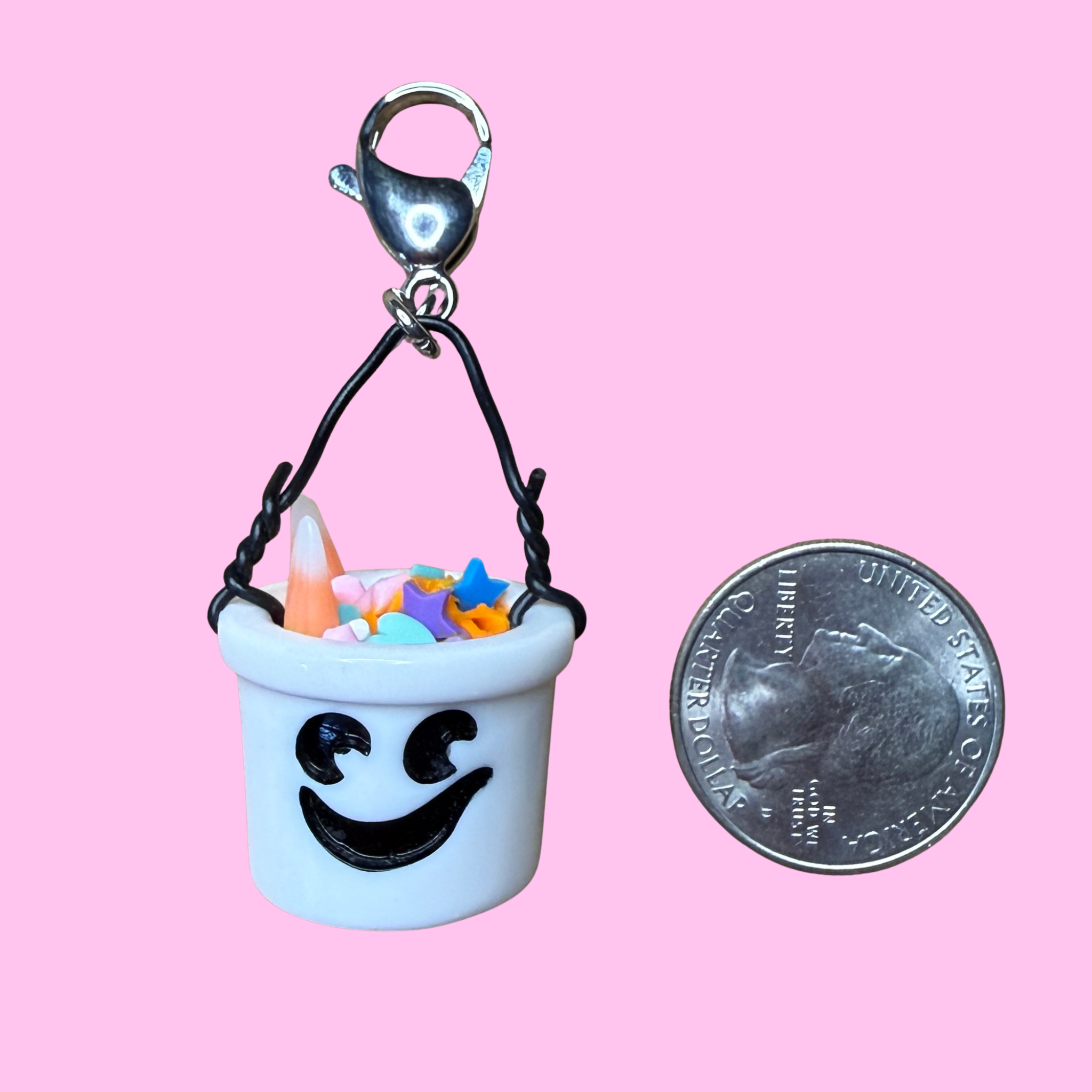 Mini Boo Bucket Halloween -  vintage keychain vintage charms for bag nostalgia vintage keychains y2k collectible - Bag Crap