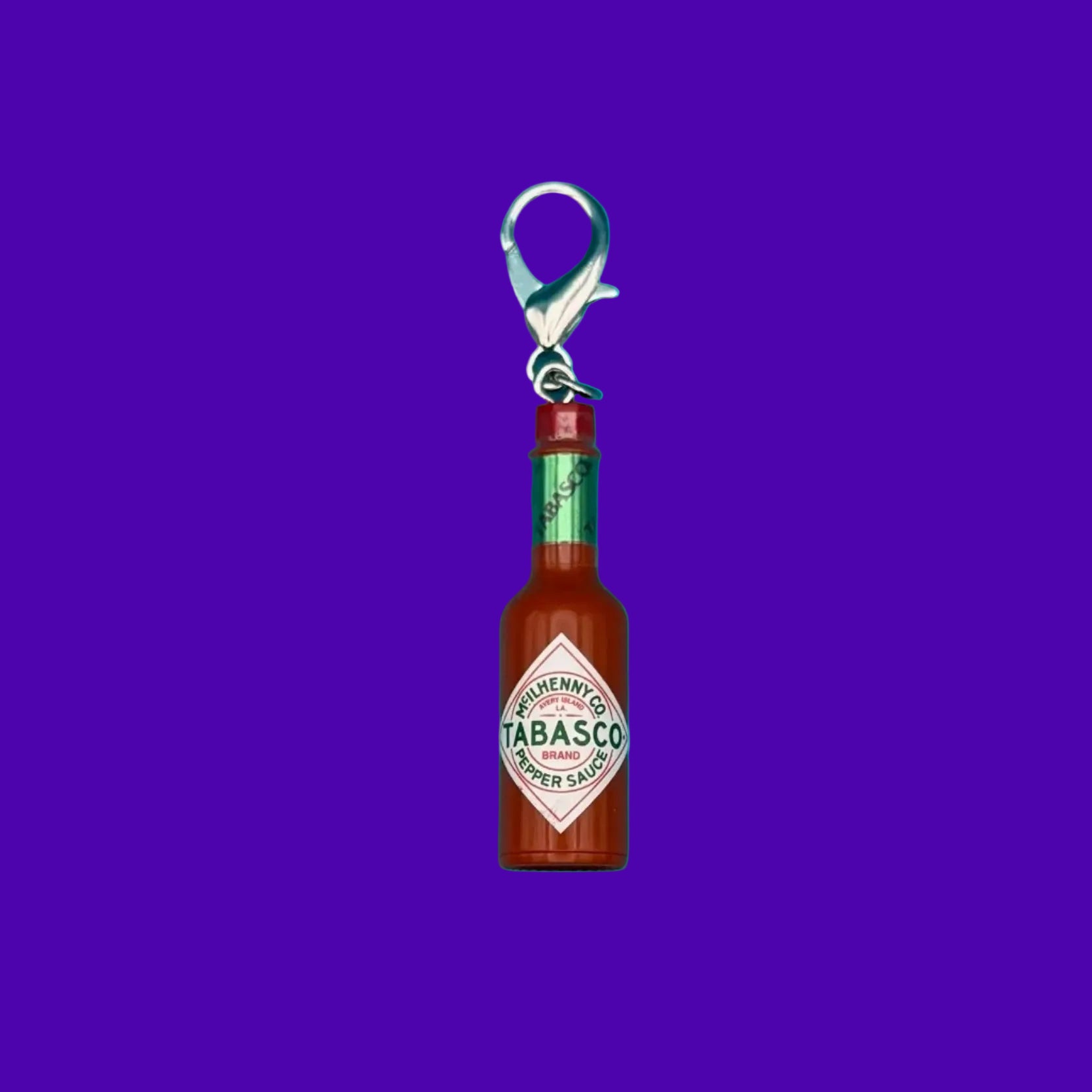 Mini Tabasco Hot Sauce -  vintage keychain vintage charms for bag nostalgia vintage keychains y2k collectible - Bag Crap