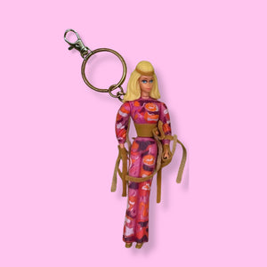 Official 1995  Barbie s - barbie doll toy pink rare vintage keychain vintage charms for bag nostalgia vintage keychains y2k collectible - Bag Crap