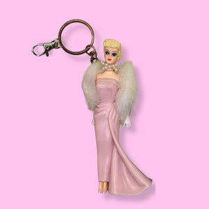 Official 1995  Barbie s - barbie doll toy pink rare vintage keychain vintage charms for bag nostalgia vintage keychains y2k collectible - Bag Crap