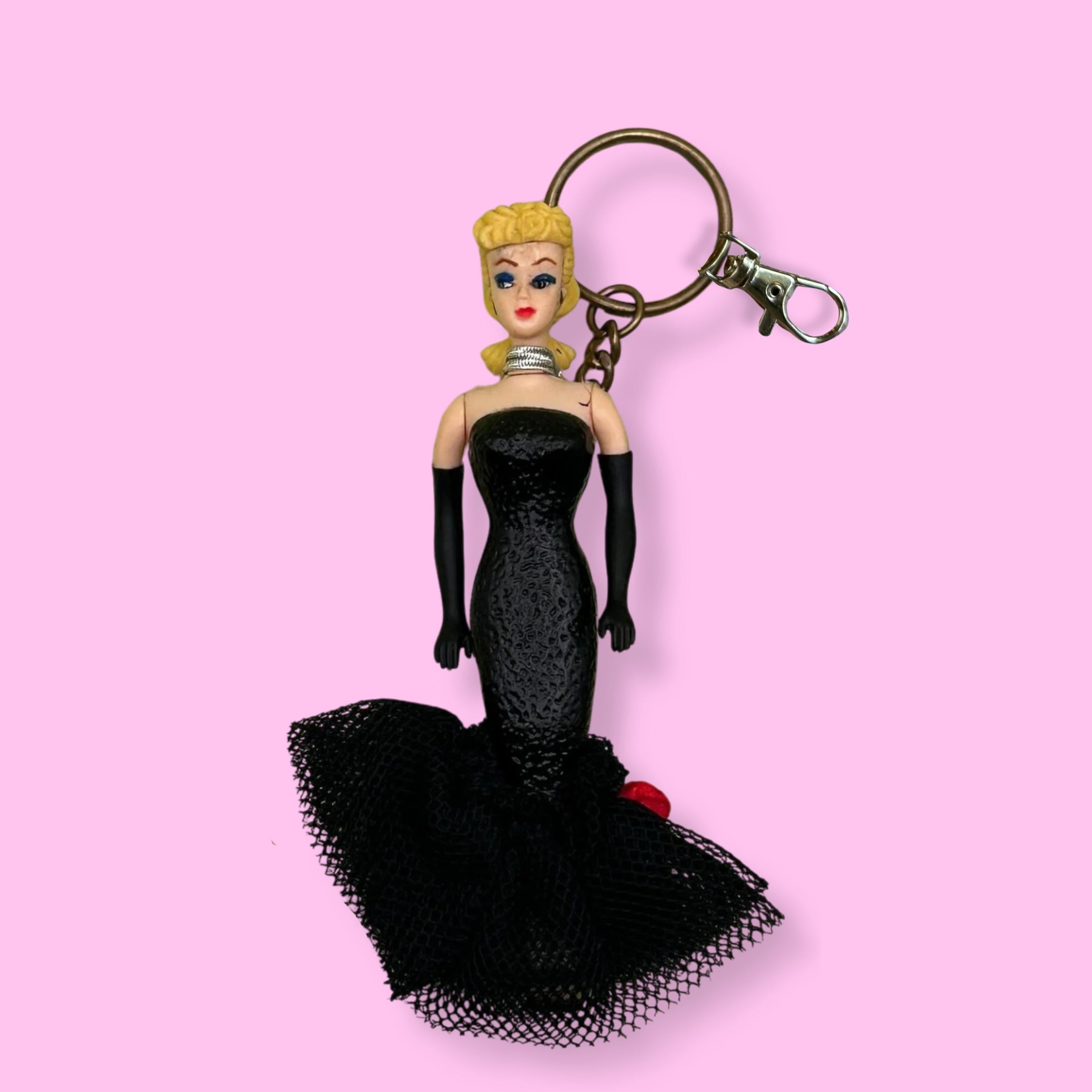 Official 1995  Barbie s - barbie doll toy pink rare vintage keychain vintage charms for bag nostalgia vintage keychains y2k collectible - Bag Crap