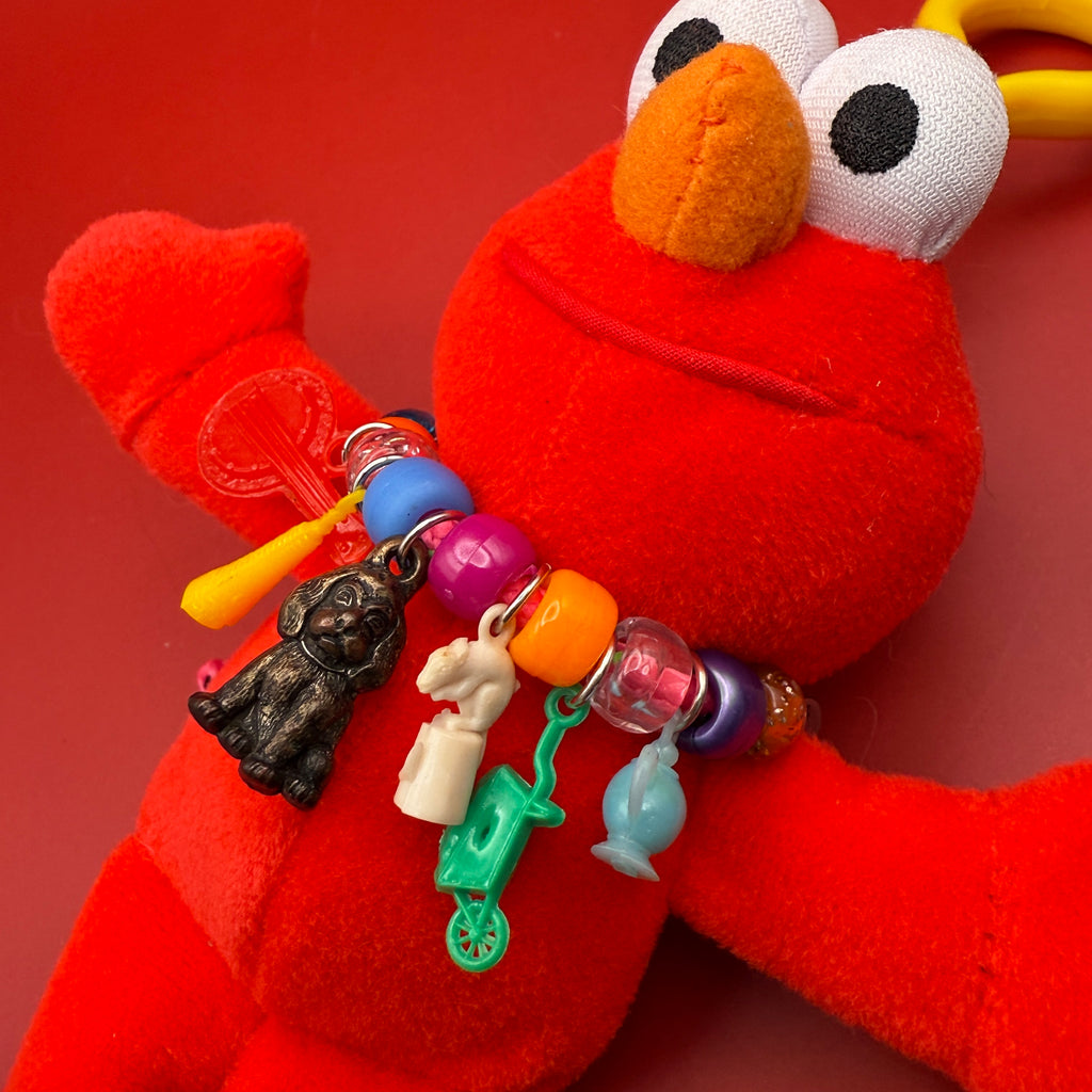 Vintage Charm Necklace Cartoon Character Plush Bag Charms